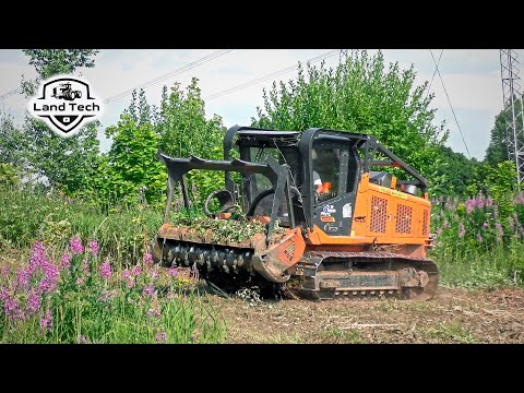 Видео: Машина для уничтожения любой растительности - самоходный гусеничный мульчер PrimeTech PT-300