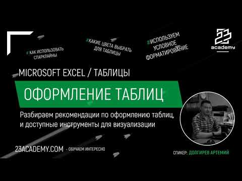 Видео: Microsoft Excel / Оформление / Диапазоны