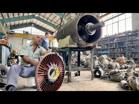 Видео: всё об электродвигателях || Сборка электродвигателя ELIN 260 кВт 1000 об/мин