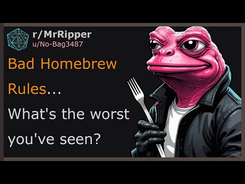 Видео: Игроки D&D, плохие правила Homebrew... что было самым худшим, что вы видели? #dnd
