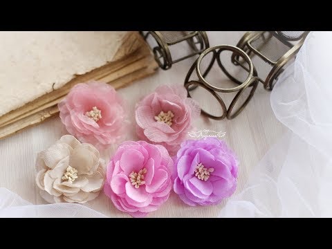 Видео: Изготовление цветов из ткани — инструменты для создания цветов