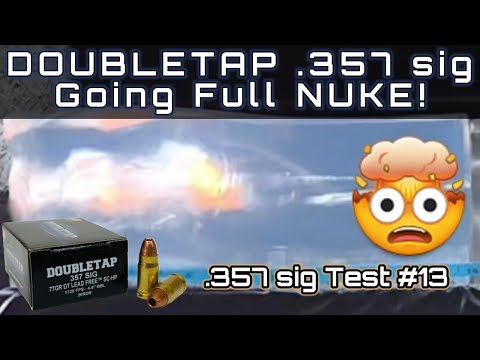 Видео: Серия испытаний патронов .357 Sig: № 13 DoubleTap 77gr DT Lead Free SCHP