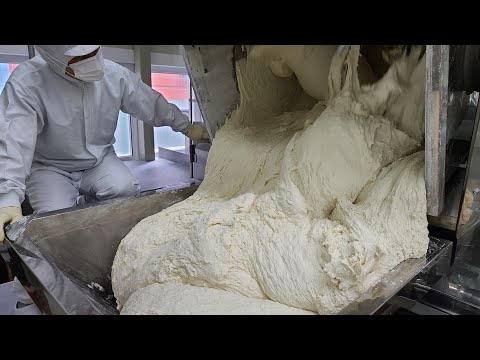 Видео: Массовое производство рисовых лепешек на удивительной фабрике рисовых лепешек