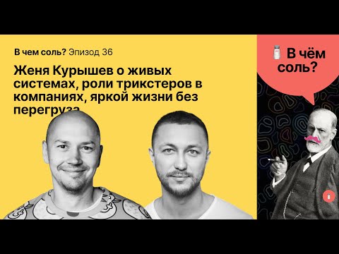 Видео: Соль #36: Женя Курышев о живых системах, роли трикстеров в компаниях, яркой жизни без перегруза