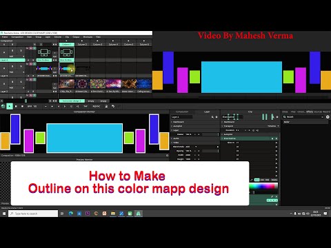 Видео: Как создать контур на срезе в Resolume Arena.Color Mapp Design.#resolumearena #tutorial #outline