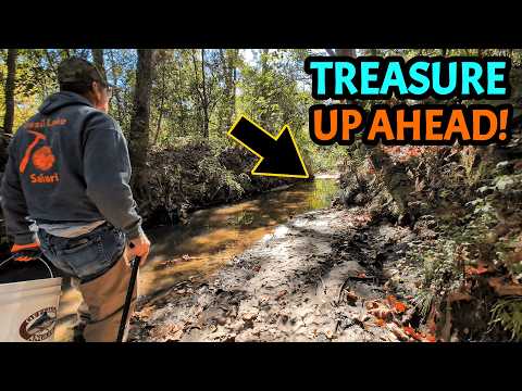 Видео: Мы прошлись по моему самому лучшему ручью после проливного ливня — обнаружены старинные сокровища!