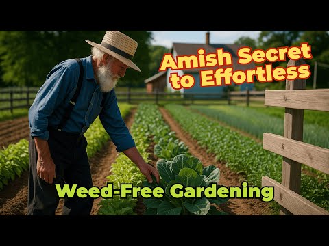 Видео: Секрет амишей в садах без сорняков 🌱 Прекратите полоть сорняки навсегда и не обрабатывайте землю!