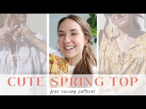 Видео: Давайте сошьём 2 весенние блузки по БЕСПЛАТНОЙ ВЫКРОЙКЕ! | простыня из переработанных материалов ...