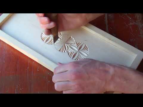 Видео: Геометрическая резьба по дереву. Урок 35 часть 5 (geometric wood carving)