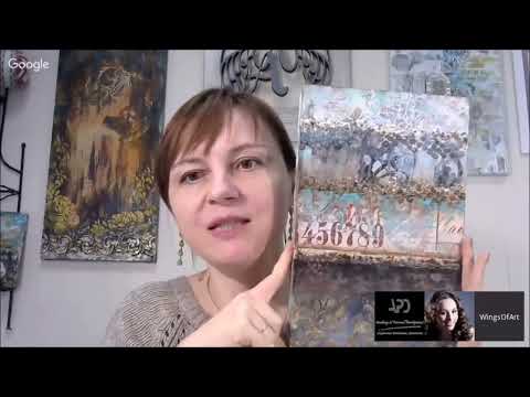 Видео: Кофе и Бирюза: видео мастер-класс по Микс Медиа Mixed Media Натальи Жуковой