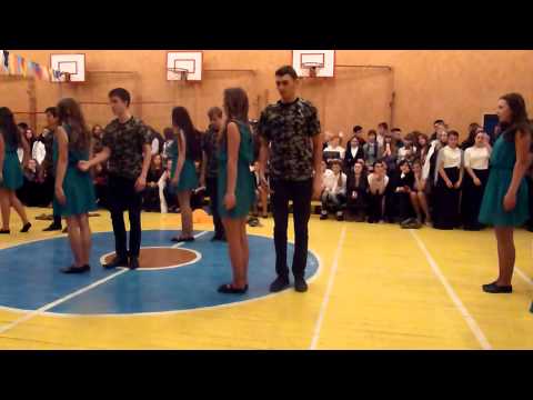 Видео: День захисника Вітчизни, танець...Днепродзержинск