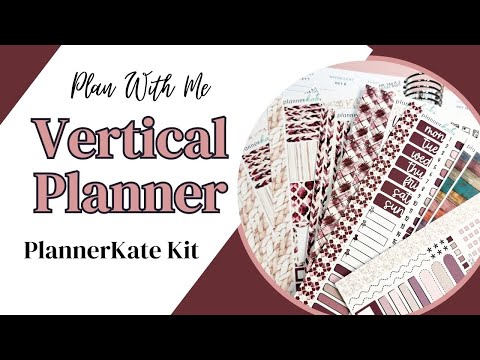 Видео: Планируйте вместе со мной | Вертикальный планировщик MakseLife | Комплект PlannerKate