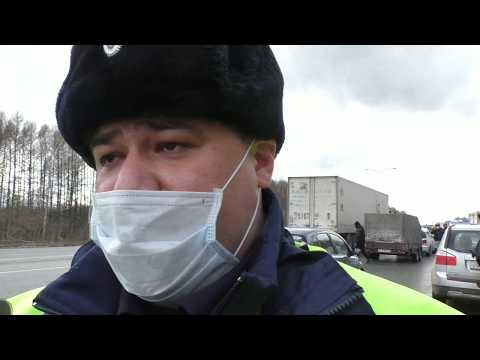 Видео: Искусственная пробка от полиции