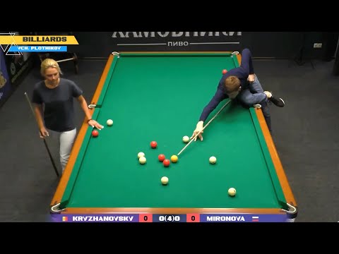 Видео: L. Cup -20. Крыжановский - Миронова. Бильярд. Клуб "Легенда". Billiards.