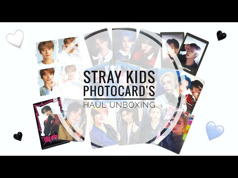 Видео: 💙🤍 Распаковка к-поп карточек STRAY KIDS | SKZ photocard's haul unboxing