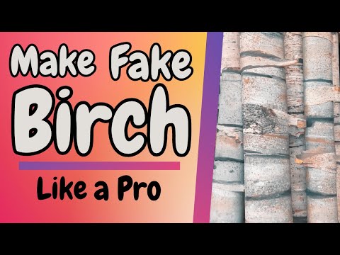 Видео: КАК СДЕЛАТЬ ИСКУССТВЕННЫЕ БЕРЕЗЫ И БРЕВНА - для сцены, кино, дизайна интерьера или торговых витрин.