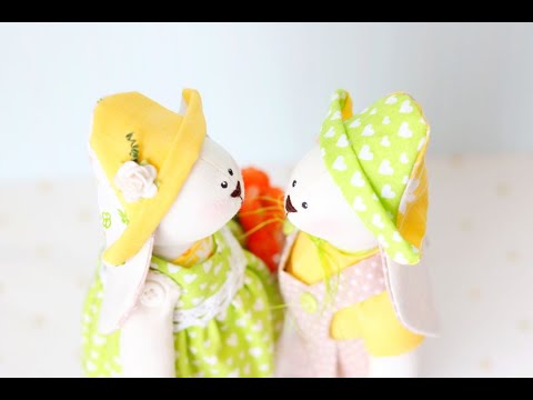 Видео: Зайцы Тильда. Декор, марафет,результат. Часть 6