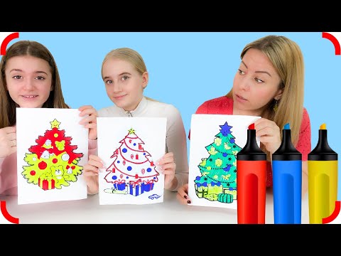 Видео: Три Маркера Рисуем Новый Год 2020