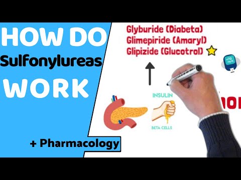 Видео: Как действуют сульфонилмочевины? (EASY Pharmacology)