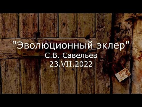 Видео: С.В. Савельев - Эволюционный эклер