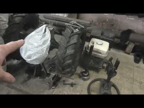 Видео: Минитрактор из мотоблока. Сборка после покраски. Часть 16