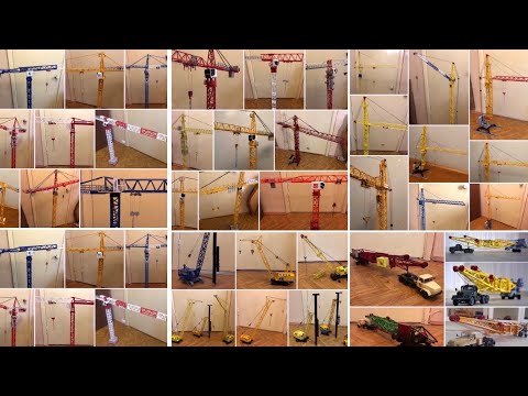 Видео: Модель крана. ВСЕ МОИ МОДЕЛИ. Почти все) Большое СЛАЙД-ШОУ. Crane model