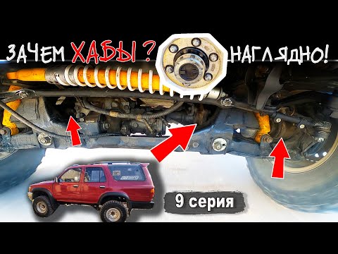 Видео: Наглядная работа ХАБОВ. Установка хабов на Toyota 4Runner 130.