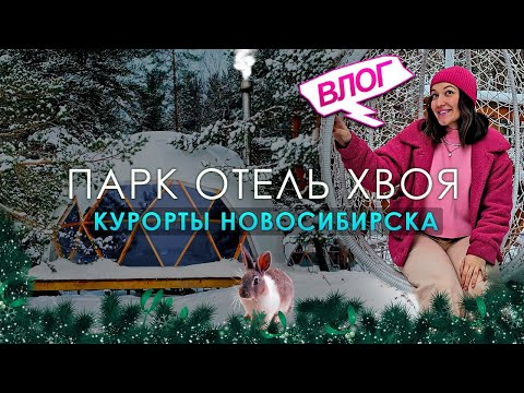 Видео: ПАРК ОТЕЛЬ "ХВОЯ" - первый акватермальный курорт в Сибири/ Обзор на домик-сферу / Релакс зимой / НСК