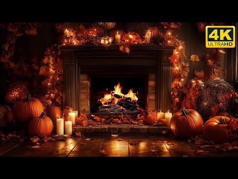 Видео: 🍂 Осенний камин в 4K (12 часов) 🔥 Уютная атмосфера потрескивания огня — спокойствие и расслабление