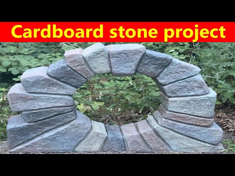 Видео: Постройте недорогие картонные лунные врата/каменный портал