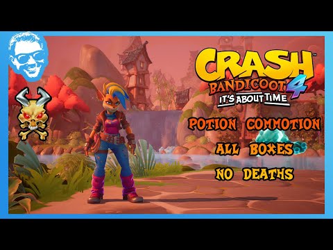 Видео: Potion Commotion — Полное прохождение — Без смертей — Все драгоценные камни — Crash Bandicoot 4: ...