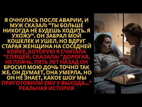 Видео: Муж БРОСИЛ МЕНЯ после аварии, без денег—но старушка в палате шепнула «НЕ ПЛАЧЬ, ШОУ СЕЙЧАС НАЧНЕТСЯ!