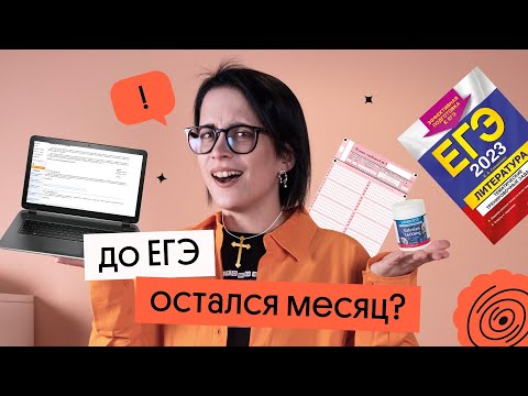 Видео: ОСТАЛСЯ МЕСЯЦ ДО ЕГЭ ? ЧТО ДЕЛАТЬ? | ЕГЭ ЛИТЕРАТУРА 2023