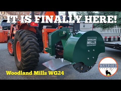 Видео: 036 — Измельчитель пней Woodland Mills WG24 | Распаковка и настройка | Kubota LX2610