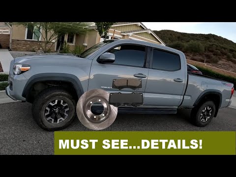 Видео: Передние тормозные колодки и роторы Toyota Tacoma — все просто, ни одна деталь не упущена!