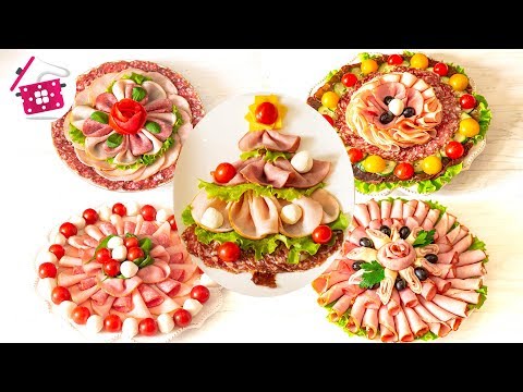 Видео: 5 Красивых Мясных Нарезок на Праздничный Стол! Готовим дома