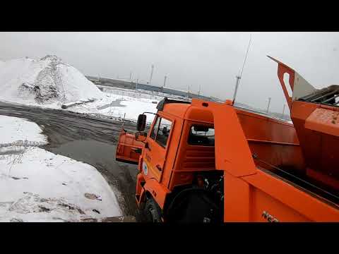 Видео: работа на КАМАЗЕ(КДМ) 65115✌✊