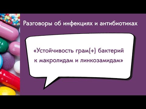 Видео: Устойчивость грам(+) бактерий к макролидам и линкозамидам