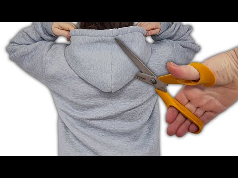 Видео: ШВЕЙНЫЙ ТРЮК. Как избавиться от капюшона на толстовке / 3 СПОСОБА