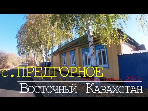 Видео: Село ПРЕДГОРНОЕ. Восточно-Казахстанская область. Съемка - осень 2022 года.