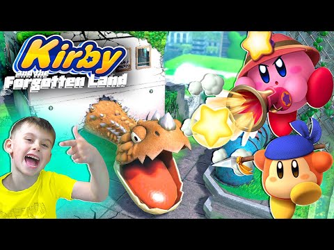 Видео: ВСТРЕТИЛИ ДИНОЗАВРА в Kirby and the forgotten land | КИРБИ и забытая земля | Егор Играет - ИГРАЗАВР