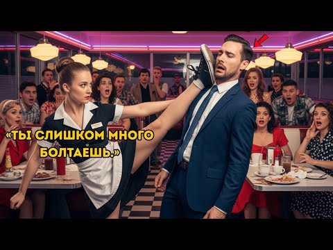 Видео: Никто не мог справиться с грубым миллиардером… пока официантка не поразила всех.