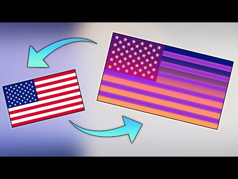 Видео: Открывая вселенную Synthwave с помощью трансформированных флагов