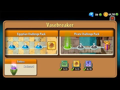 Видео: Plants vs Zombies - ВАЗОБОЙ - Vasebreaker Block and Spike
