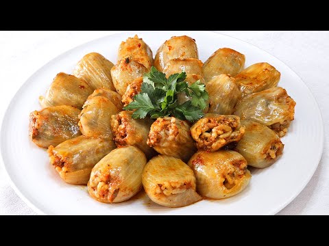 Видео: Если у вас есть лук, попробуйте прямо сейчас ❗ Рецепт фаршированного лука / СОГАН ДОЛМАСИ