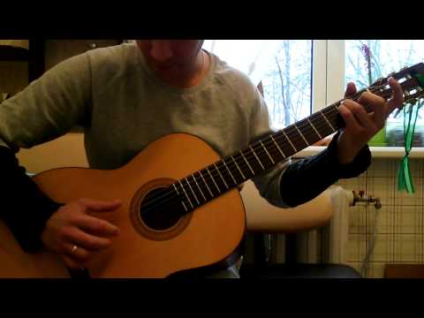 Видео: Гитарный урок от Дениса Чеглокова. Хали-гали Кришна.