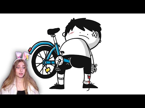 Видео: МОИ ВЕЛОСИПЕДНЫЕ ТРАВМЫ! (анимация) \ МАРМАЖ \ Реакция