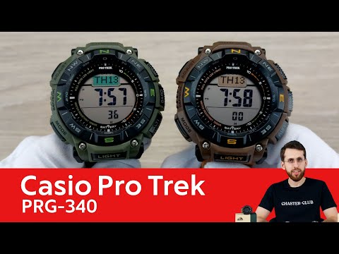 Видео: Pro Trek с бесстрашными ремешками / Casio PRG-340B-3E и Casio PRG-340L-5E