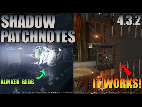 Видео: Заметки к патчу Star Citizen Shadow 4.3.2: Дюпри исправлен, внешние лифты работают, медицинские к...