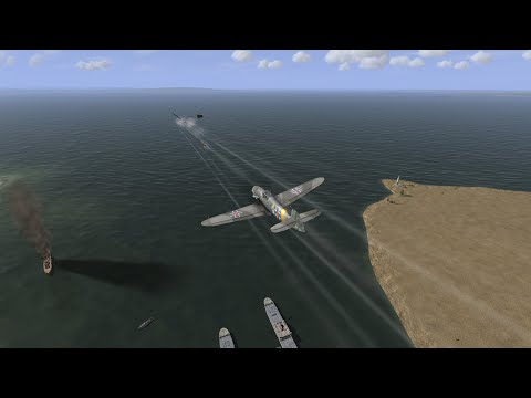 Видео: Ил-2 Штурмовик. Прохождение миссии Защита Таманской гавани (Bf-109G2)